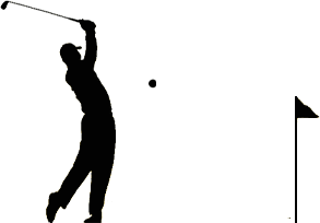 Silhouette of Golfer